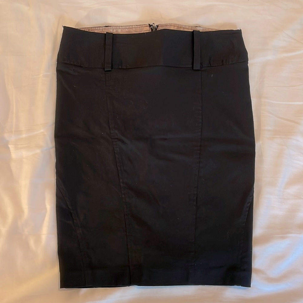 Stoosh knee length pencil skirt black size 5